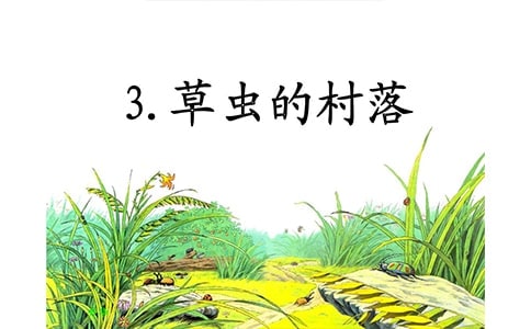 草蟲的村落語文教案
